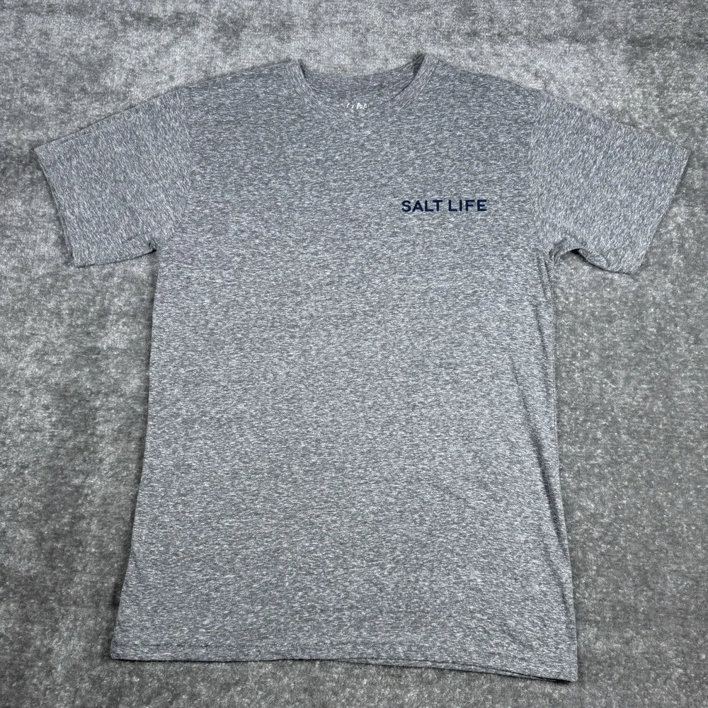 2-Salt Life T-Shirt‎ Men's Medium Shirt Sleeve Crew Neck Shirt Sleeve Fishing - Picture 7 of 10